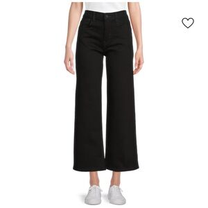 Hudson Jeans High Rise Ankle Wide Leg Jeans Size 30 Black Rinse NWT